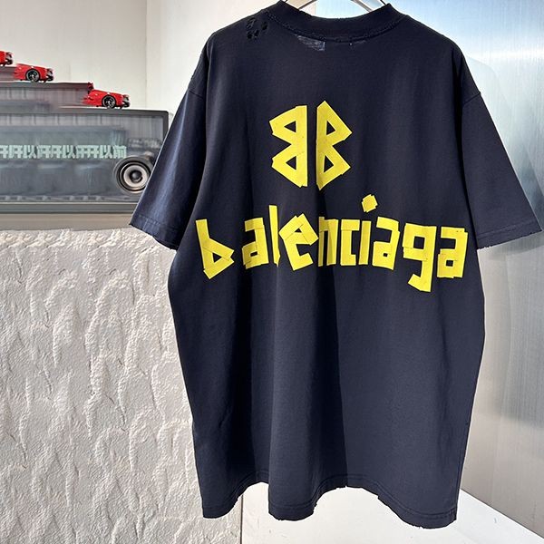 バレンシアガ Tape Type Tシャツ ヴィンテージジャージー 偽物 ミディアムフィット